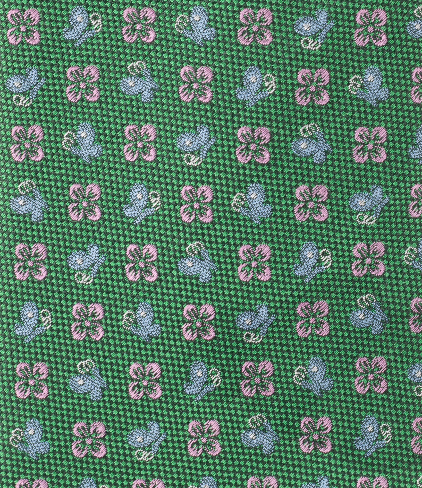 Miguel Bellido Corbatas Corbata de seda natural con motivos florales corbata Rosa jacquard