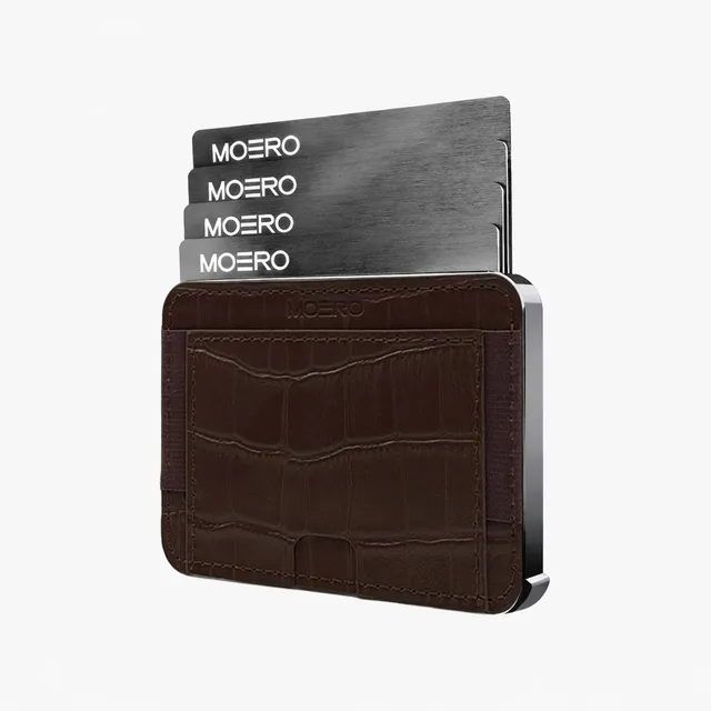 Moero Linea M2 M2 Pro Cocco Brown portafoglio MagSafe