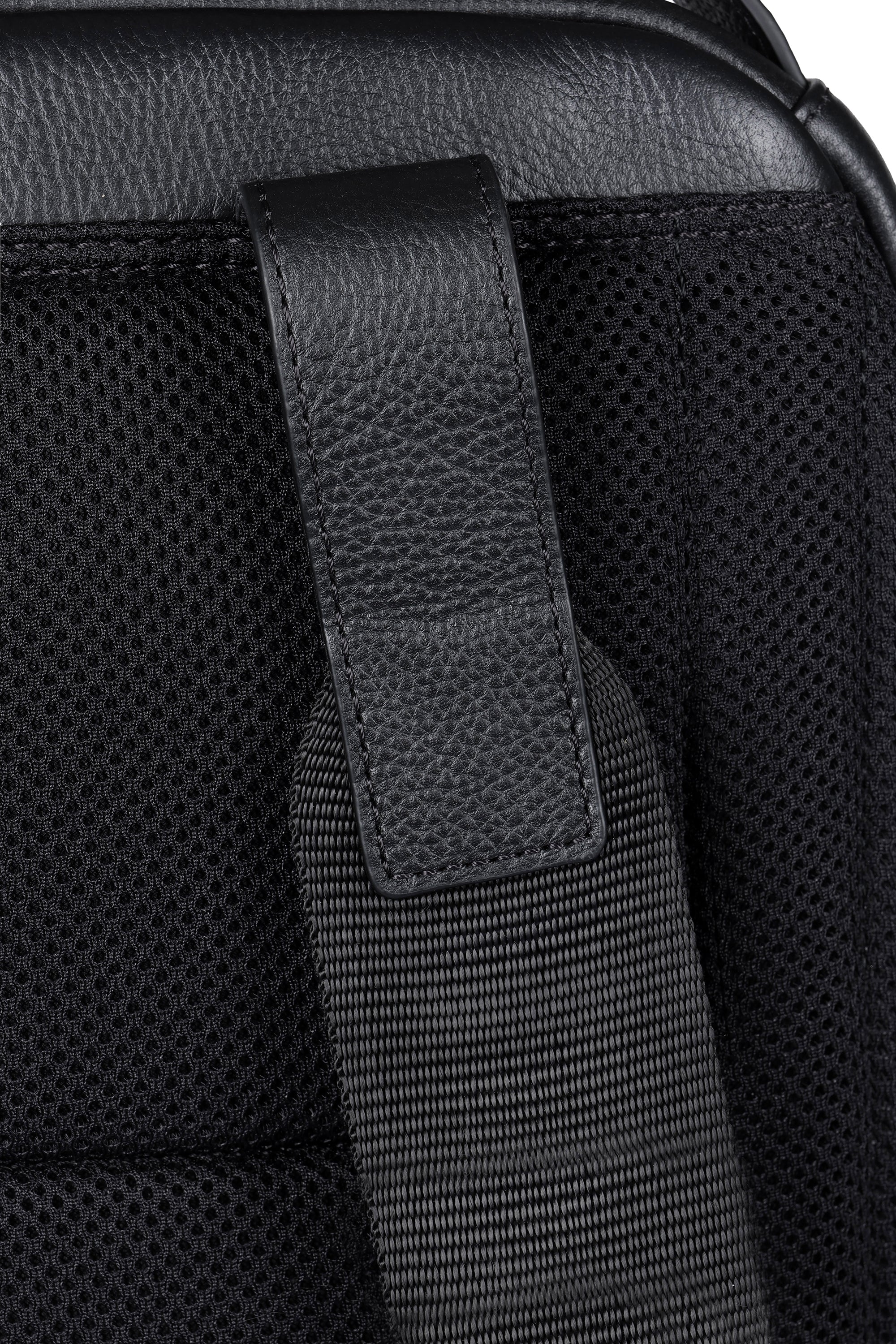 Miguel Bellido Mochilas para hombre Munich zaino nero pelle USB 13 pollici