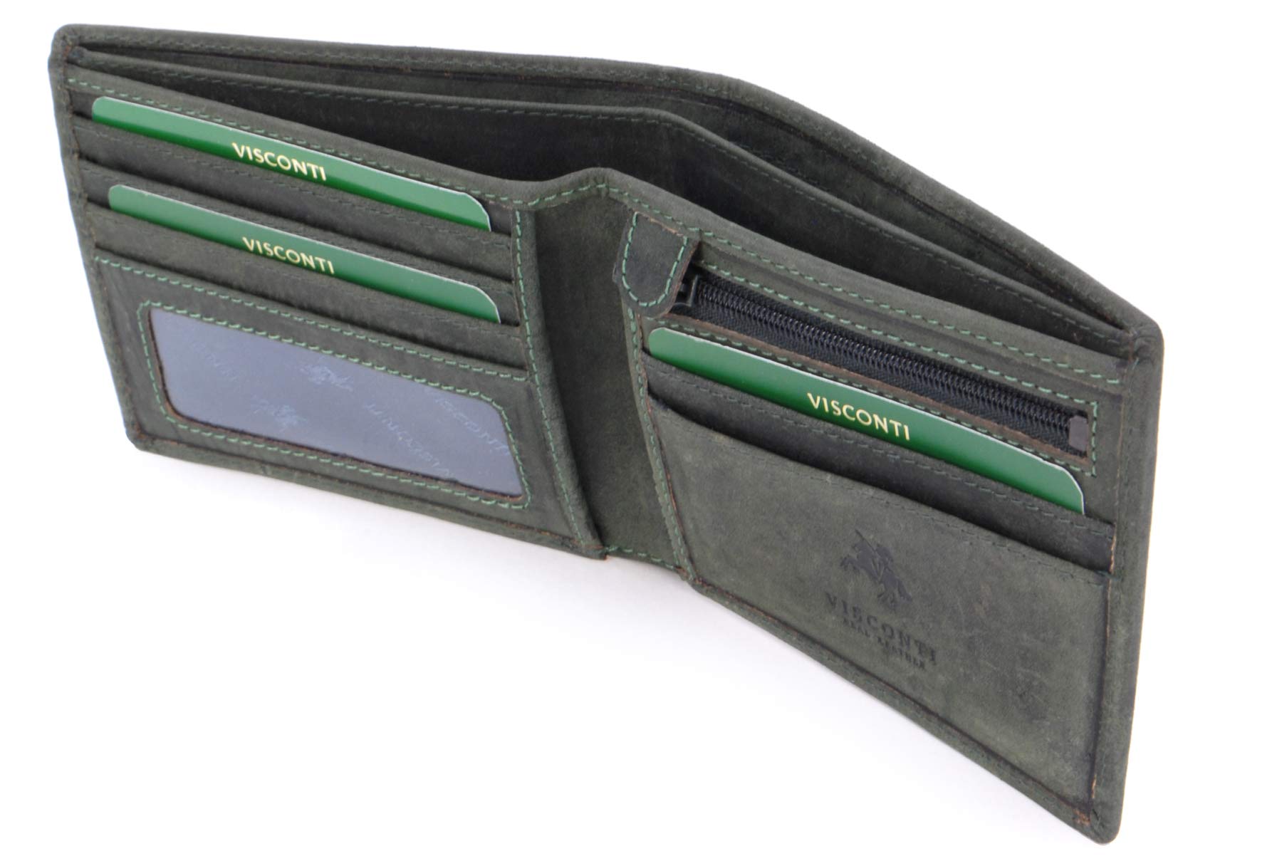 Visconti Slim 707 Shield portafoglio uomo marrone chiaro RFID in pelle