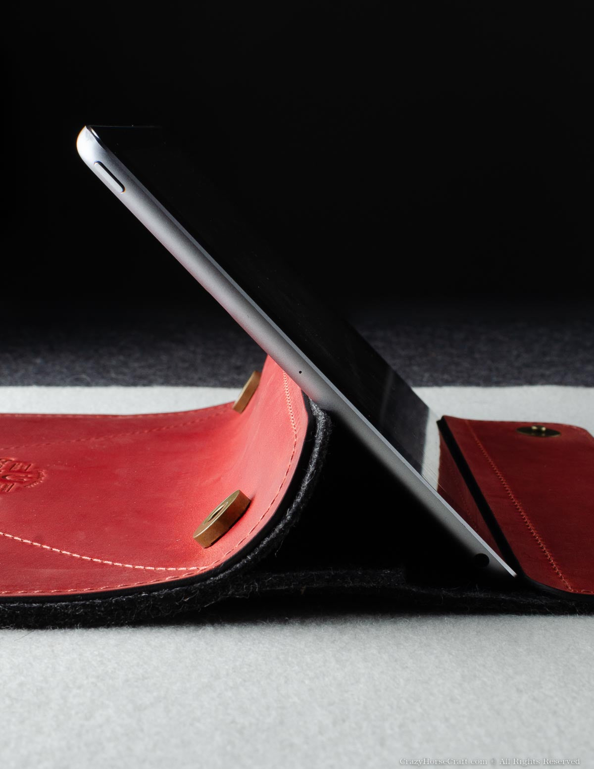 Crazy Horse Craft iPad and Kindle Cases Custodia iPad Pro/Air Fragola Red