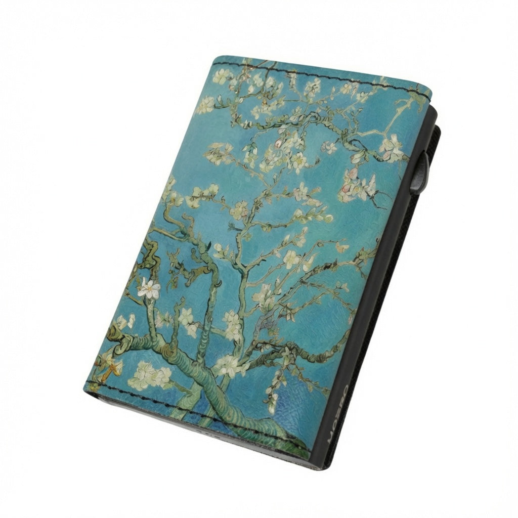 Moero Edizioni Speciali Ramo di mandorlo in fiore portafoglio RFID pelle