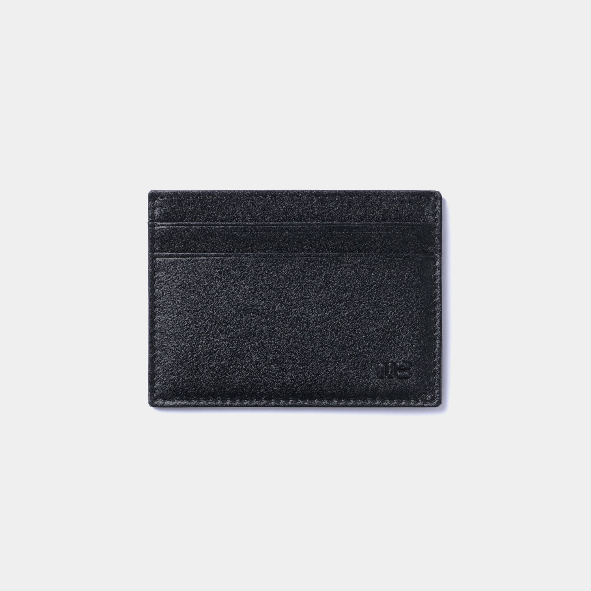Miguel Bellido Portacarte da uomo in pelle bovina nero con blocco RFID
