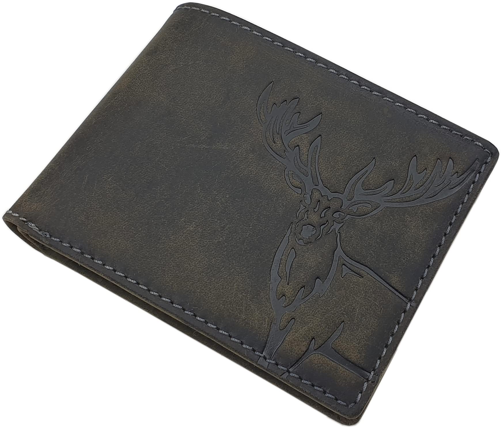 myledershop Herren Geldbörsen portafoglio Modello 2 formato orizzontale in pelle RFID
