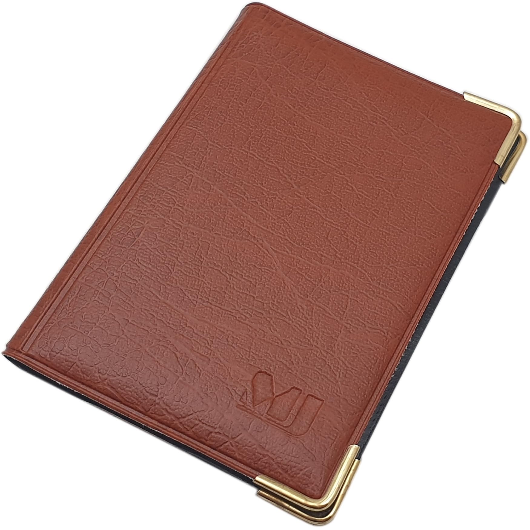 myledershop Karten- und Ausweisetuis porta documenti Design 2 Nero 4 scomparti