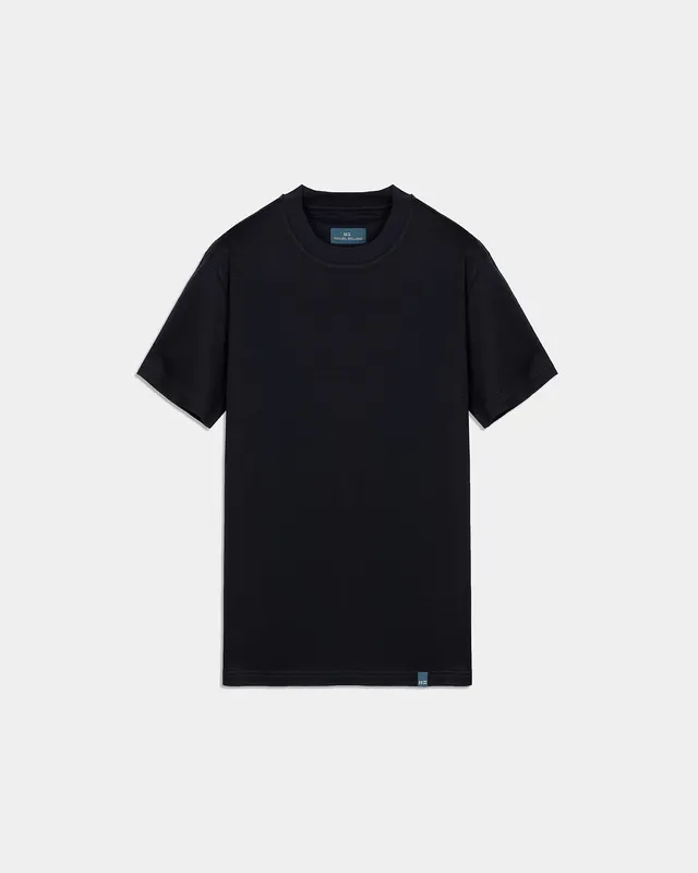 Miguel Bellido Polos y Camisetas Camiseta 100% algodón cuello redondo maglietta blu navy, cotone