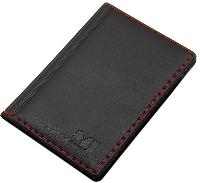 myledershop Kredit- und Visitenkartenetuis porta carte Design 4 nero