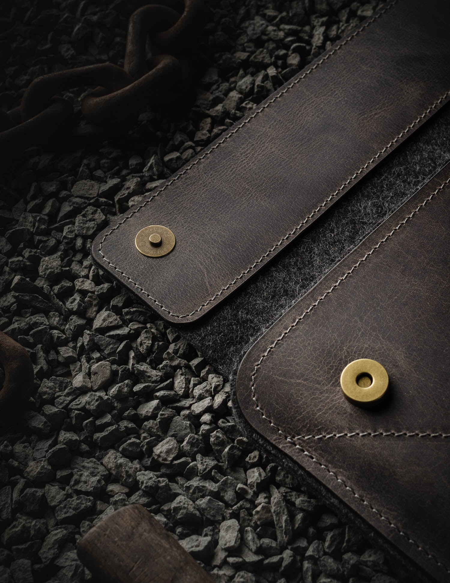 Crazy Horse Craft MacBook Cases Leather MacBook Pro Air sleeve custodia grigio pietra