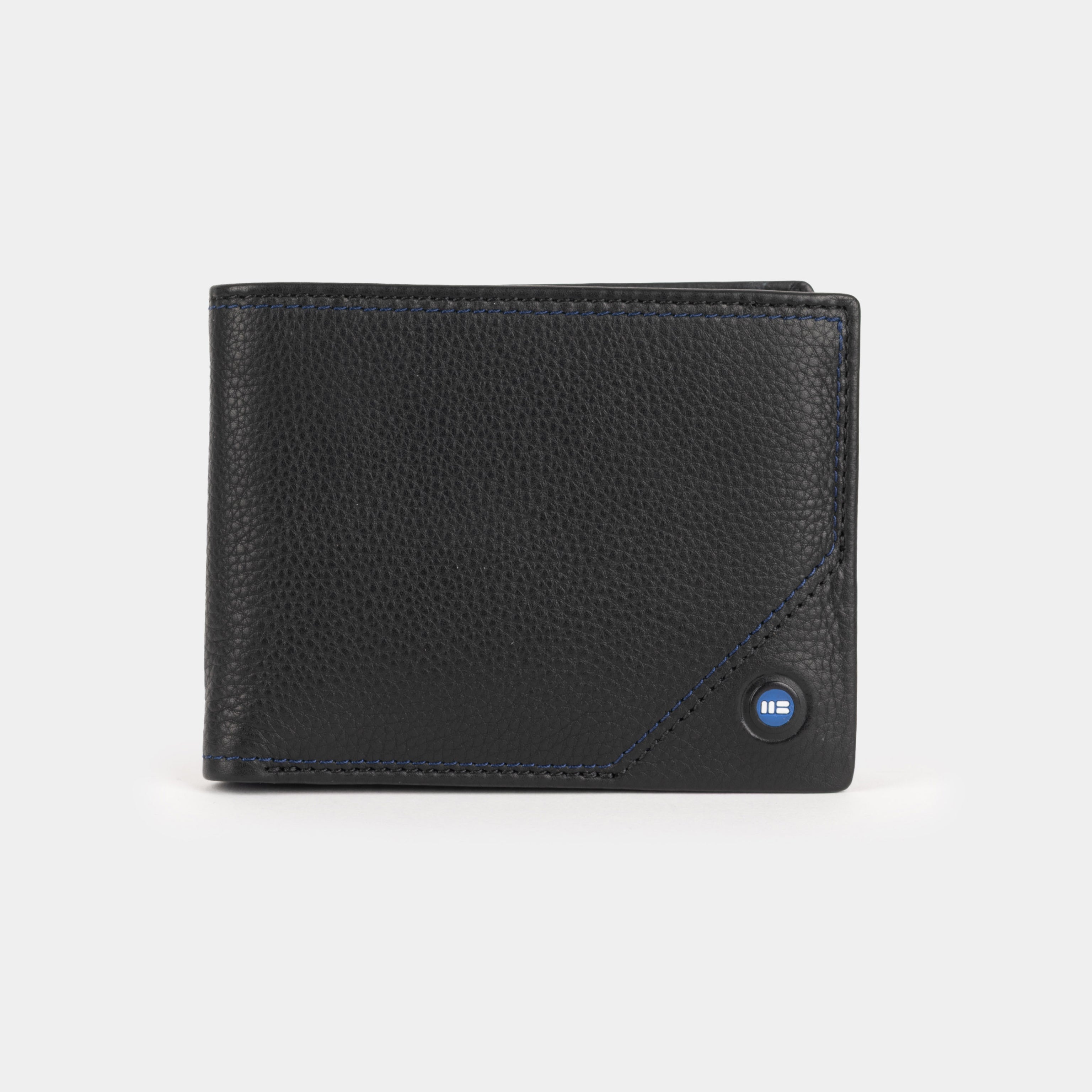 Miguel Bellido Carteras Billetero Hamburgo portafoglio nero pelle vacchetta RFID
