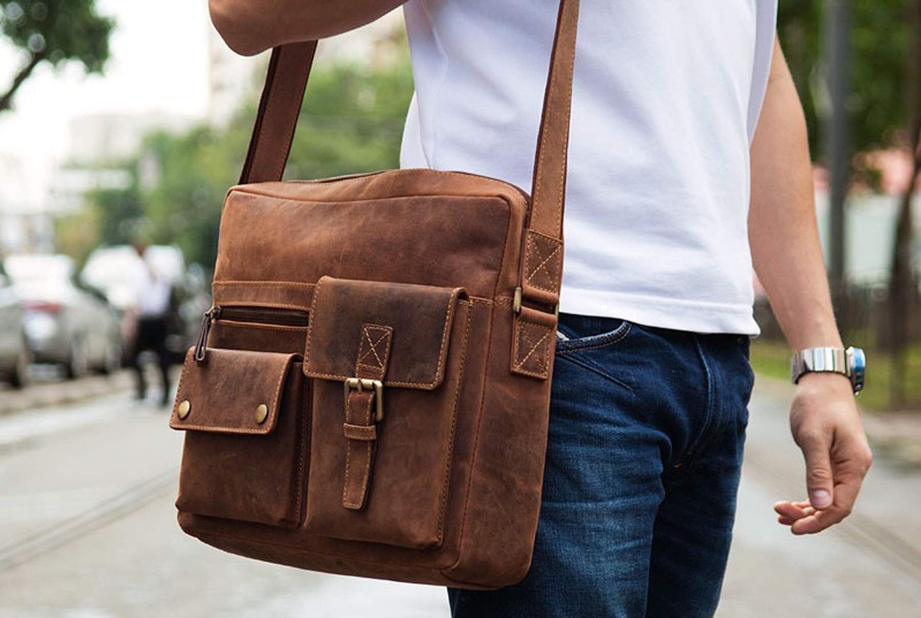 Visconti Hunters Bags 16077 Scott borsa a tracolla