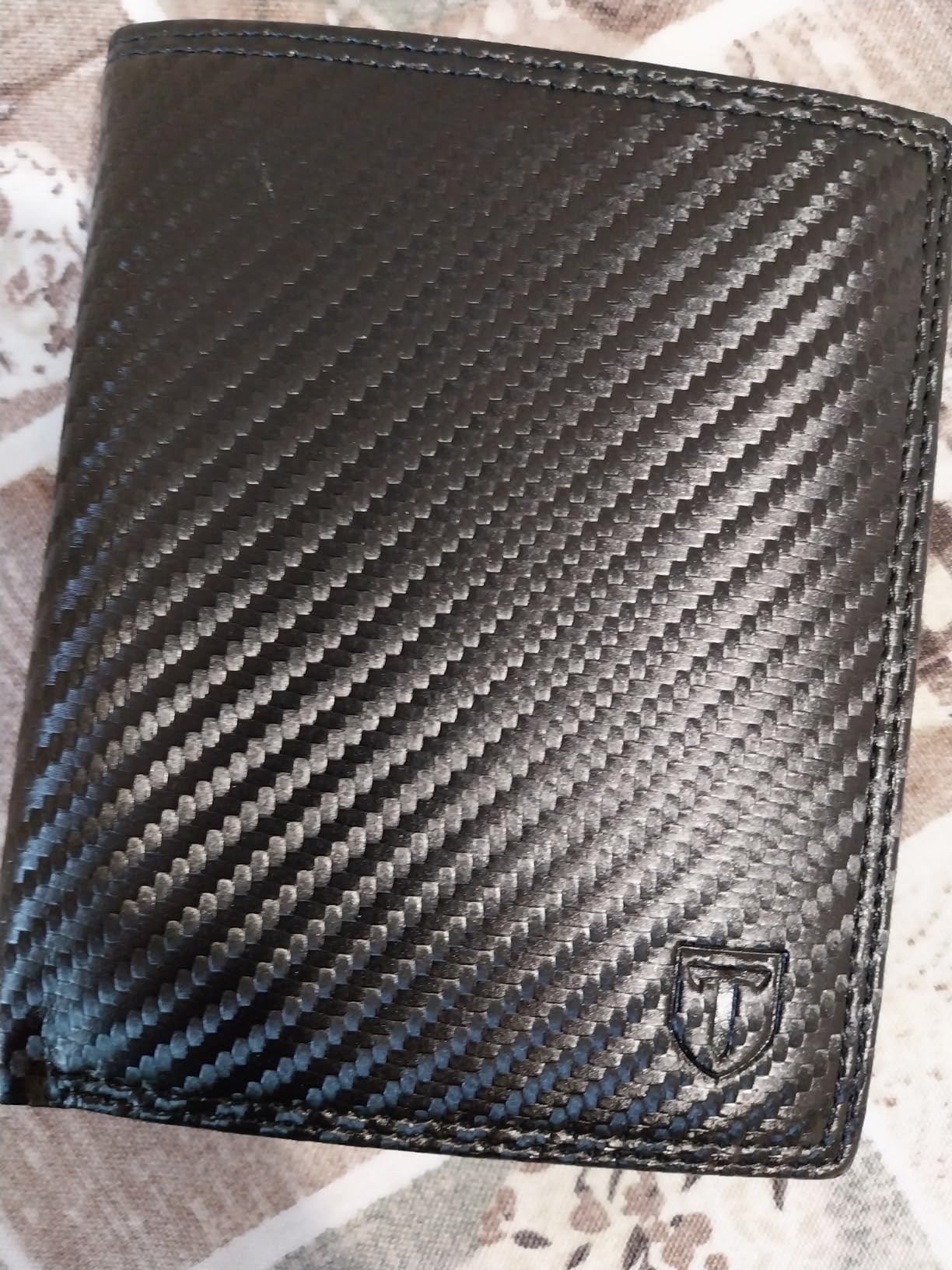 TENBST Classic Wallet portafoglio uomo nero arancione 1 pezzo RFID