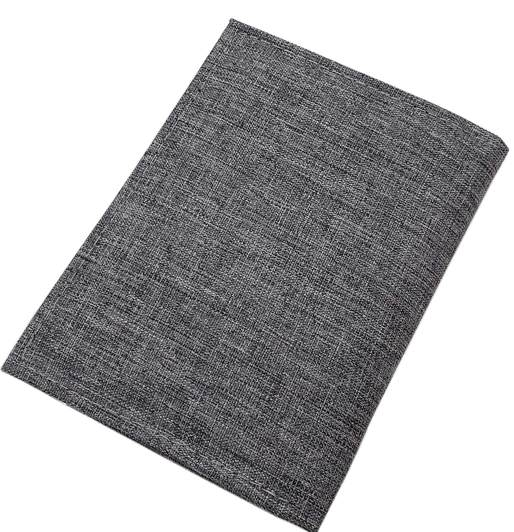 myledershop Herren Geldbörsen portafoglio verticale grigio con protezioni metalliche