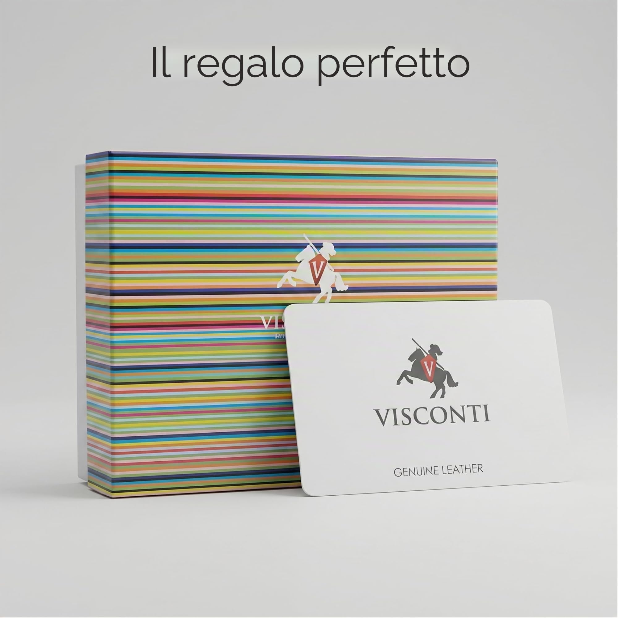 Visconti Colorado Portafoglio Donna Vera Pelle con protezione RFID Nero/Rosso