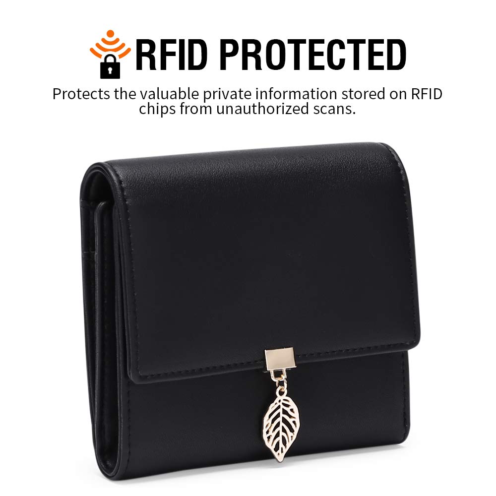GOIACII SLIM WOMEN WALLET portafoglio donna nero RFID