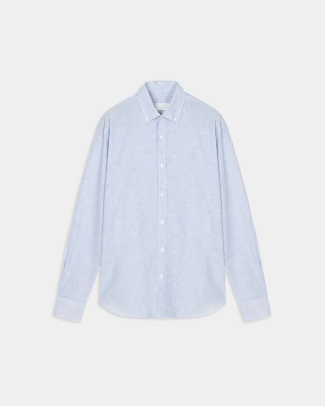 Miguel Bellido Camisas Camicia casual stampata in lino e cotone