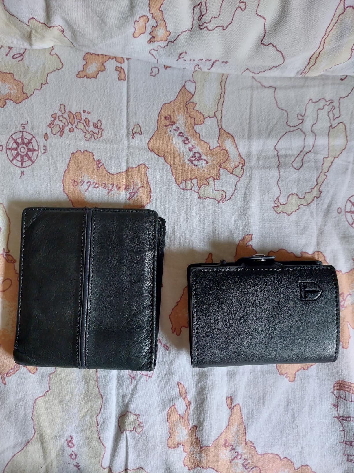 TENBST Card Holder portafoglio slim nero con protezione RFID