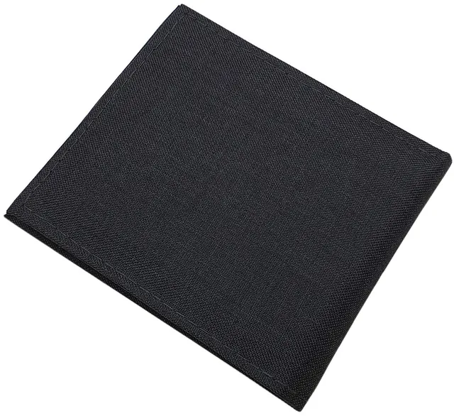 myledershop Herren Geldbörsen portafoglio orizzontale nero RFID NFC