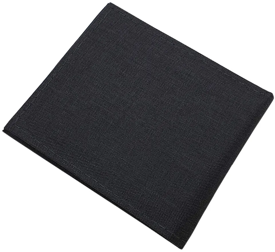myledershop Herren Geldbörsen portafoglio orizzontale nero RFID NFC