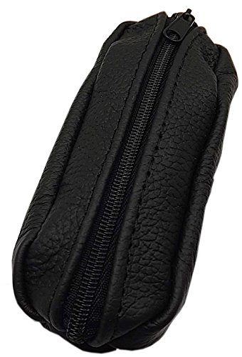 myledershop Schlüsseltaschen Design 2 portachiavi nero in pelle