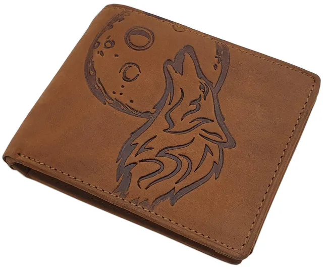 myledershop Herren Geldbörsen Modello 2 orizzontale cognac portafoglio bufalo