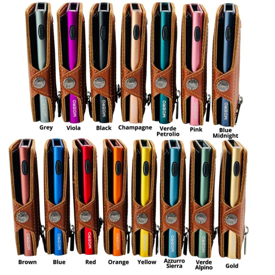 Moero Linea Classic Zip Prestige portafoglio marrone 4.0 RFID