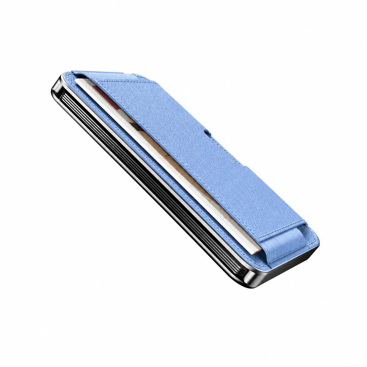 Moero Linea M2 M2 Pro Saffiano Ghiacciaio portafoglio MagSafe RFID