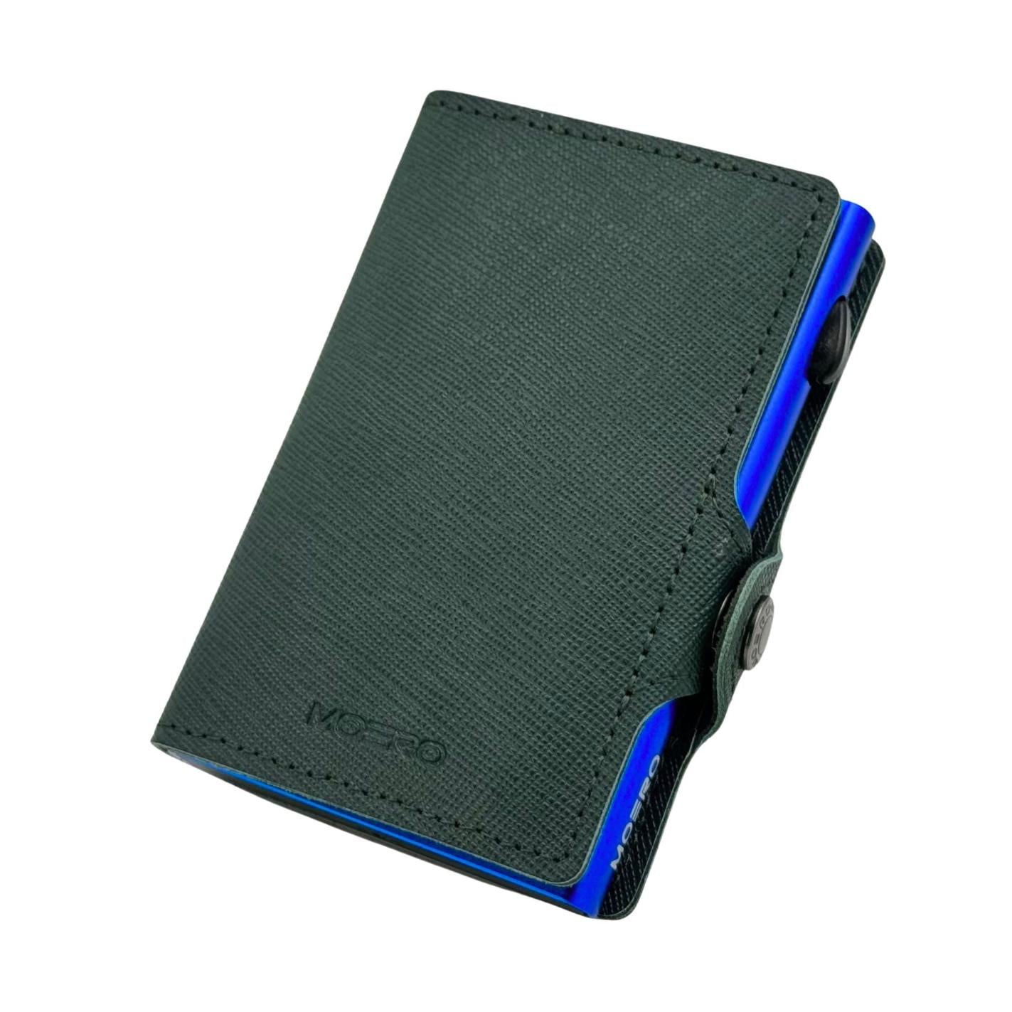 Moero Linea Classic Classic Zip Saffiano portafoglio Verde Foresta