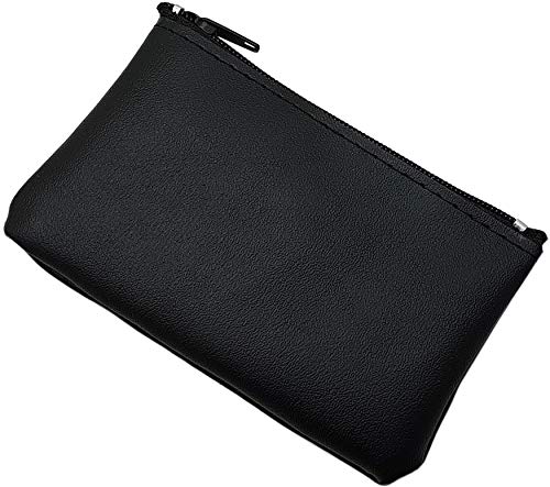 myledershop Schlüsselanhänger Custodia per chiavi dell'auto portachiavi nero ecopelle