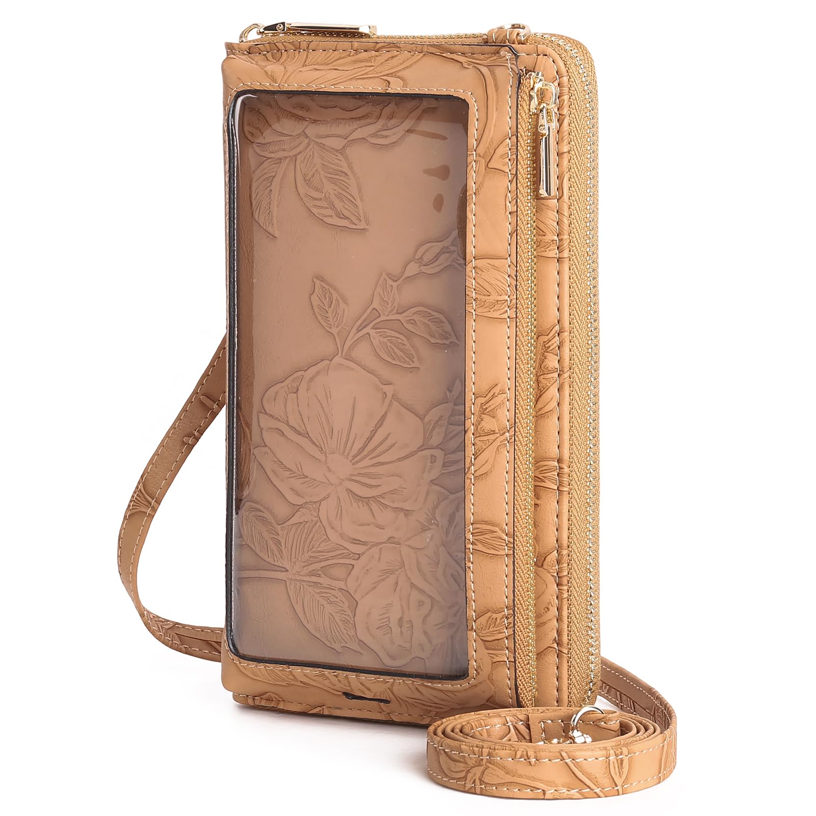 GOIACII CROSSBODY borsa a tracolla per telefono A01 nero touchscreen