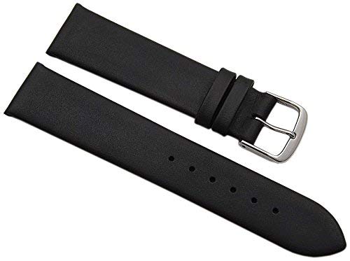 myledershop Uhrenarmbänder MJ-Design-Germany cinturino 20 mm nero in vitello