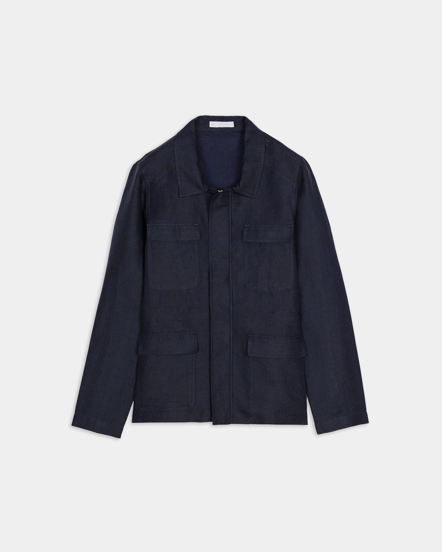 Miguel Bellido Americanas, Sobrecamisas y Chaquetas Chaqueta 4 bolsillos 100% lino S azul