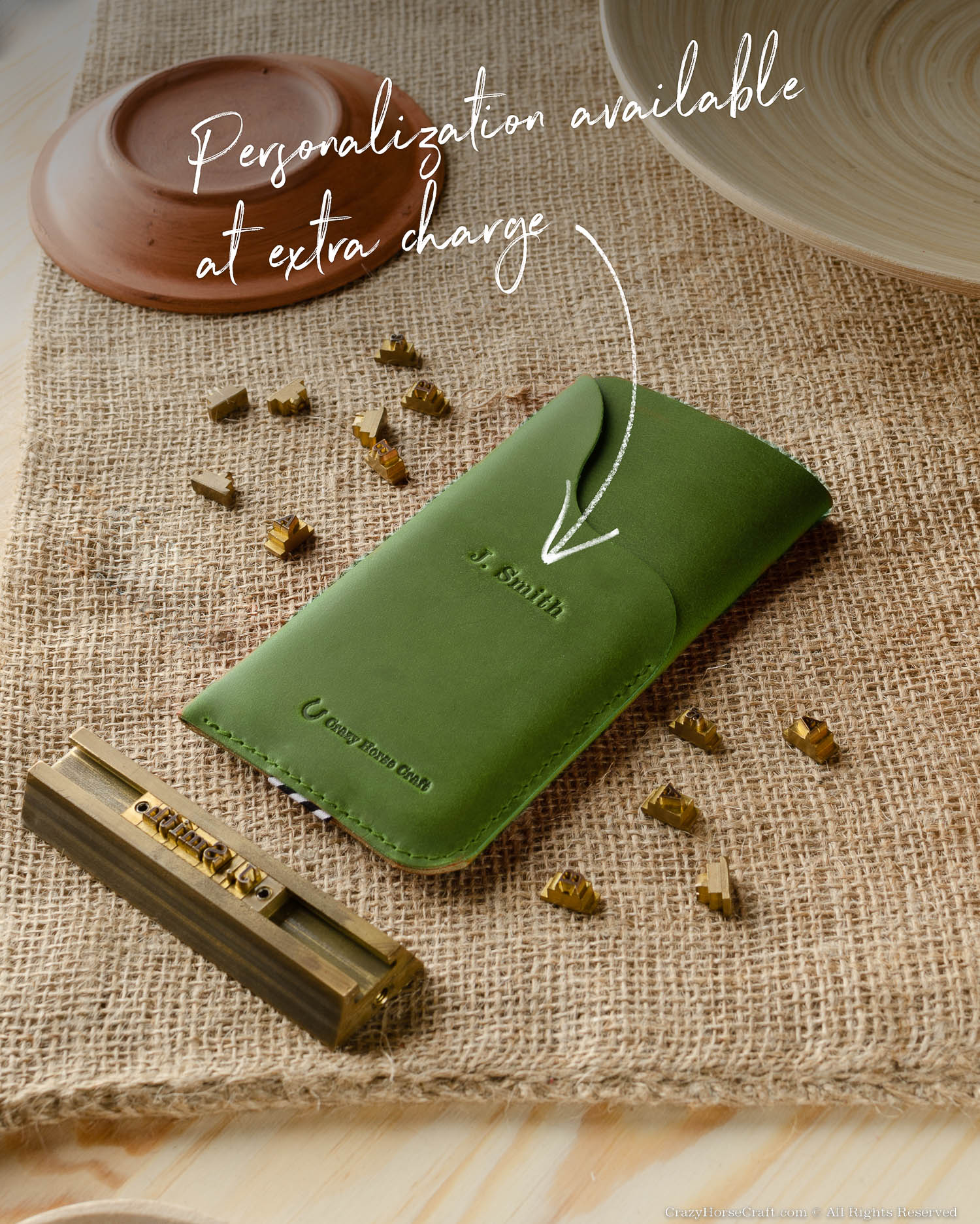 Crazy Horse Craft Phone Cases Leather Phone Case/Wallet custodia iPhone Alpine Green
