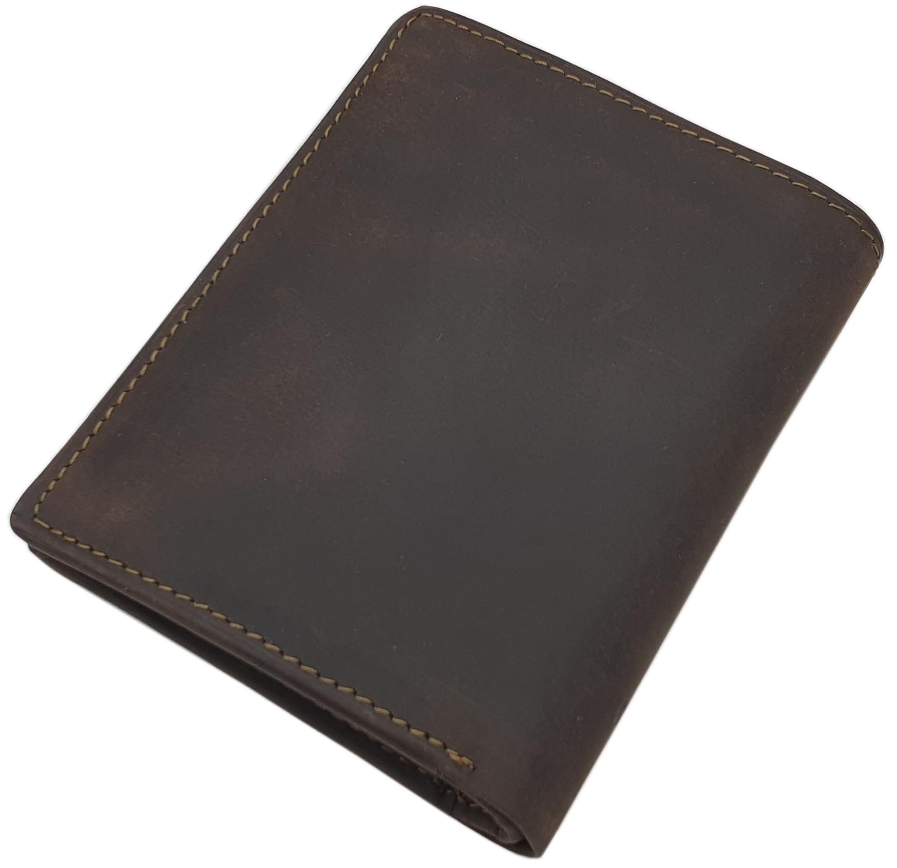 myledershop Herren Geldbörsen Modello 1 portafoglio verticale marrone RFID