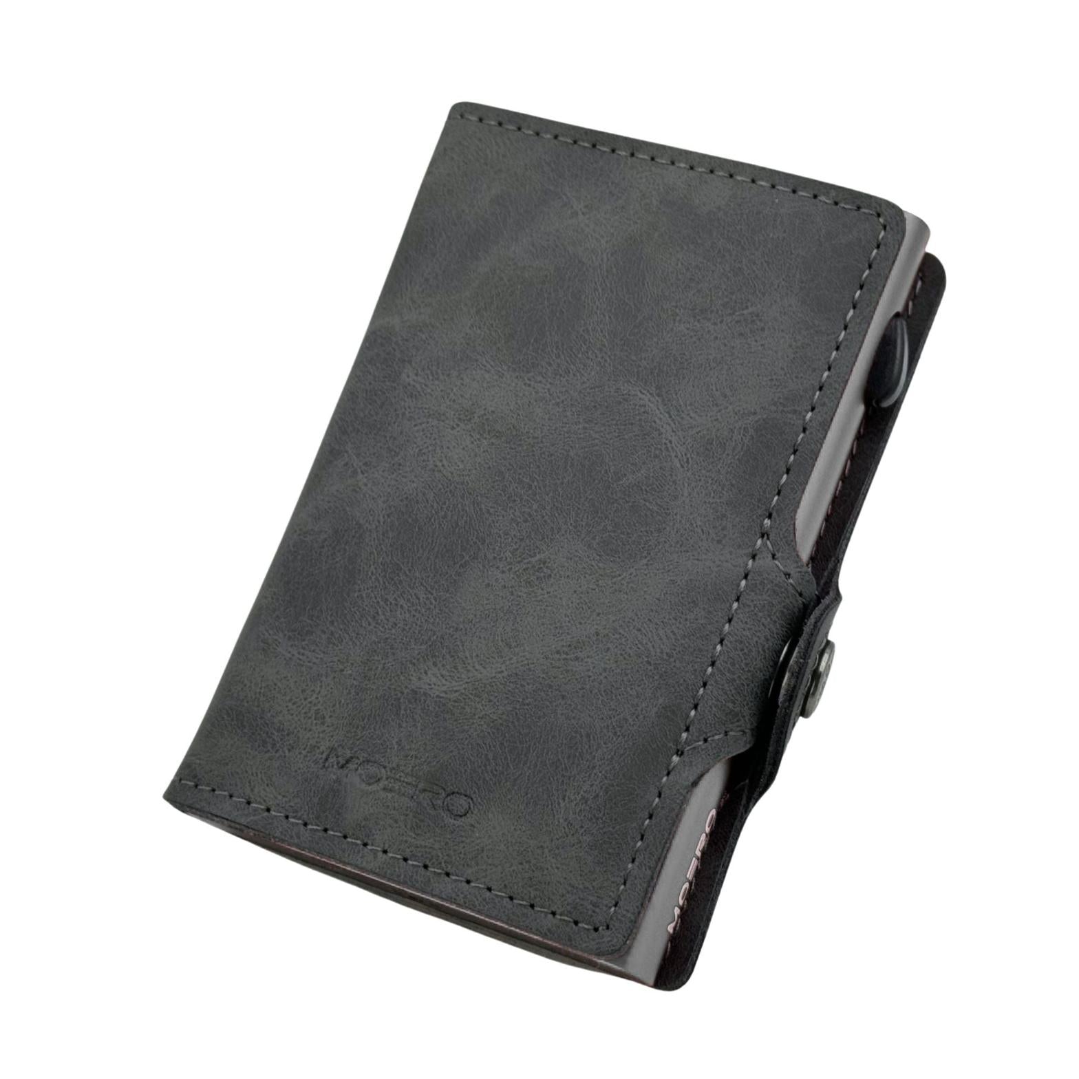 Moero Linea Classic Classic Zip Vintage portafoglio grigio RFID