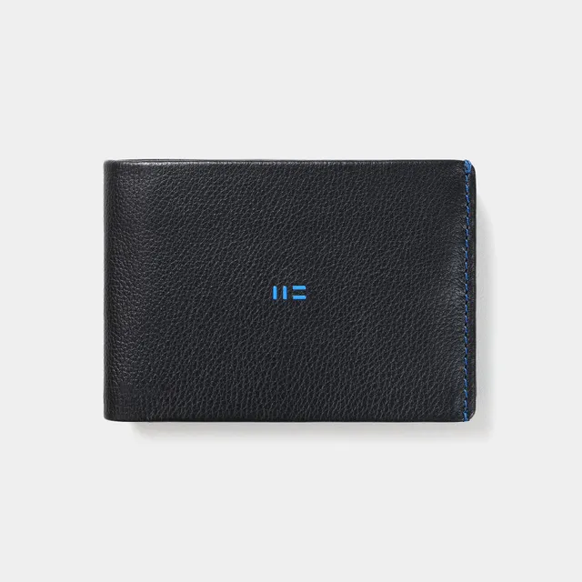 Miguel Bellido Carteras Rio portafoglio nero e blu in pelle RFID 6 carte