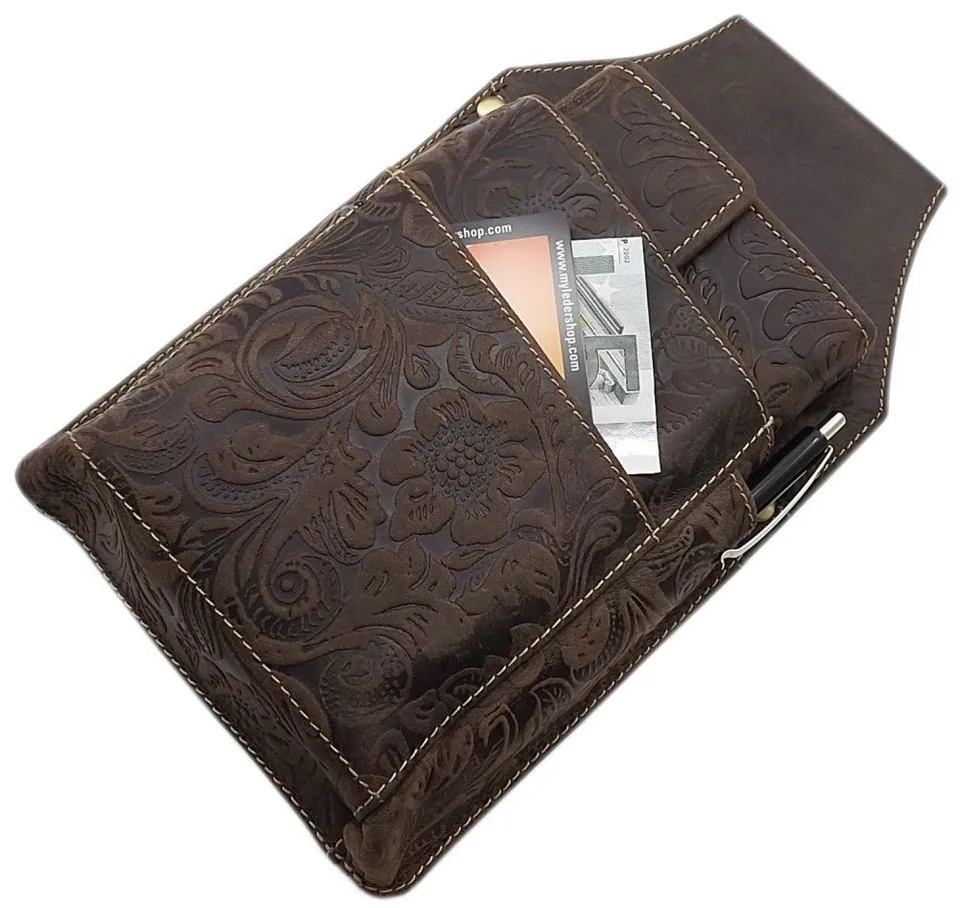 myledershop Kellnerbörsen portafoglio da cameriere con fondina marrone