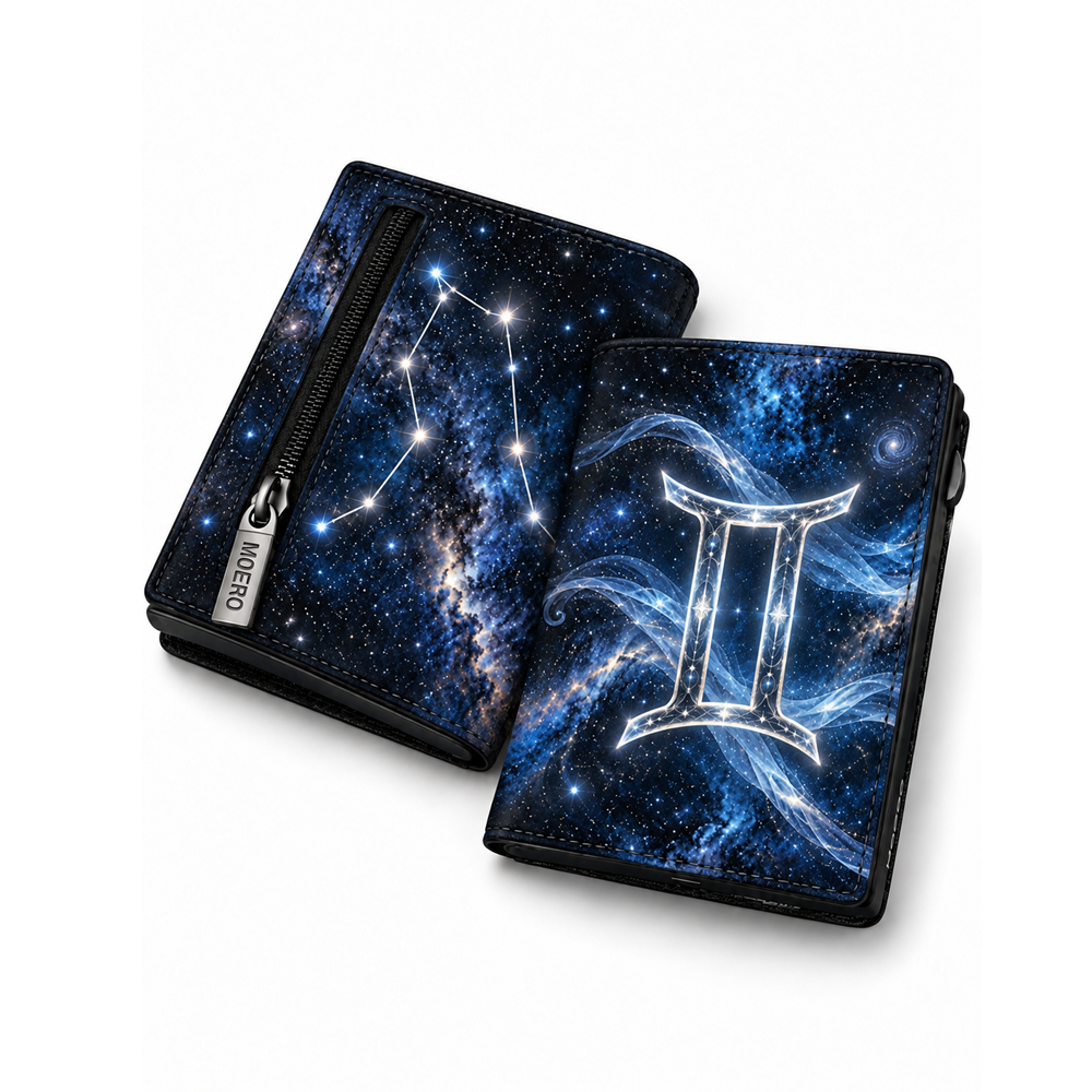 Moero Edizioni Speciali Pro Gemelli Zodiac portafoglio RFID Saffiano