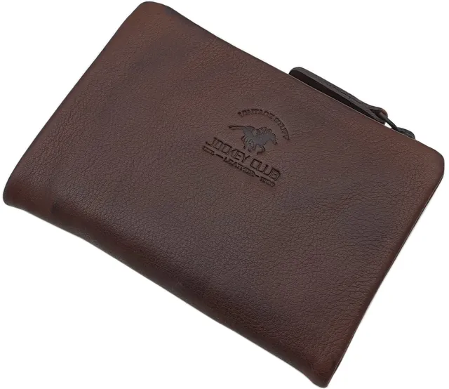 myledershop Herren Geldbörsen portafoglio marrone RFID NFC