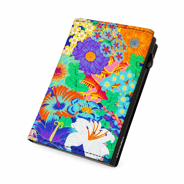 Moero Edizioni Speciali PRO Floral Sinfonia Floreale portafoglio Saffiano RFID