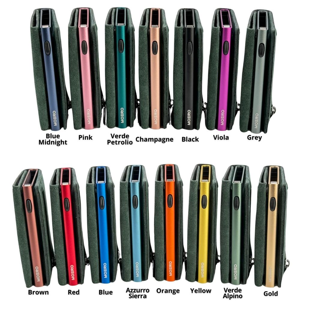 Moero Linea PRO PRO Zip SUPERIOR portafoglio verde RFID