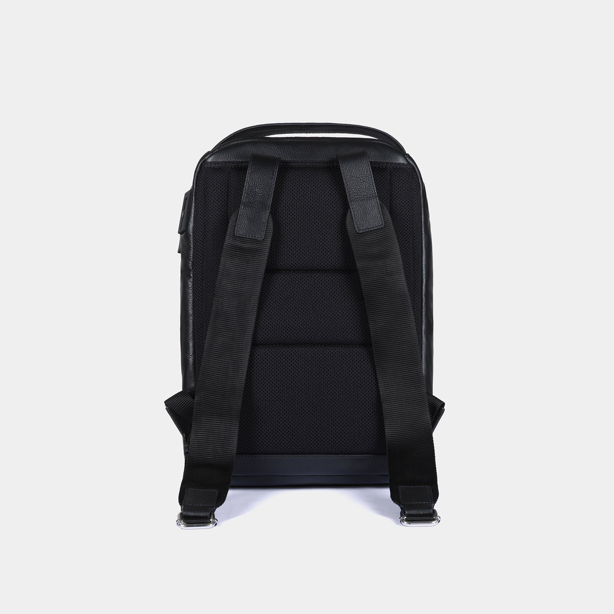 Miguel Bellido Mochilas para hombre Munich zaino nero pelle USB 13 pollici