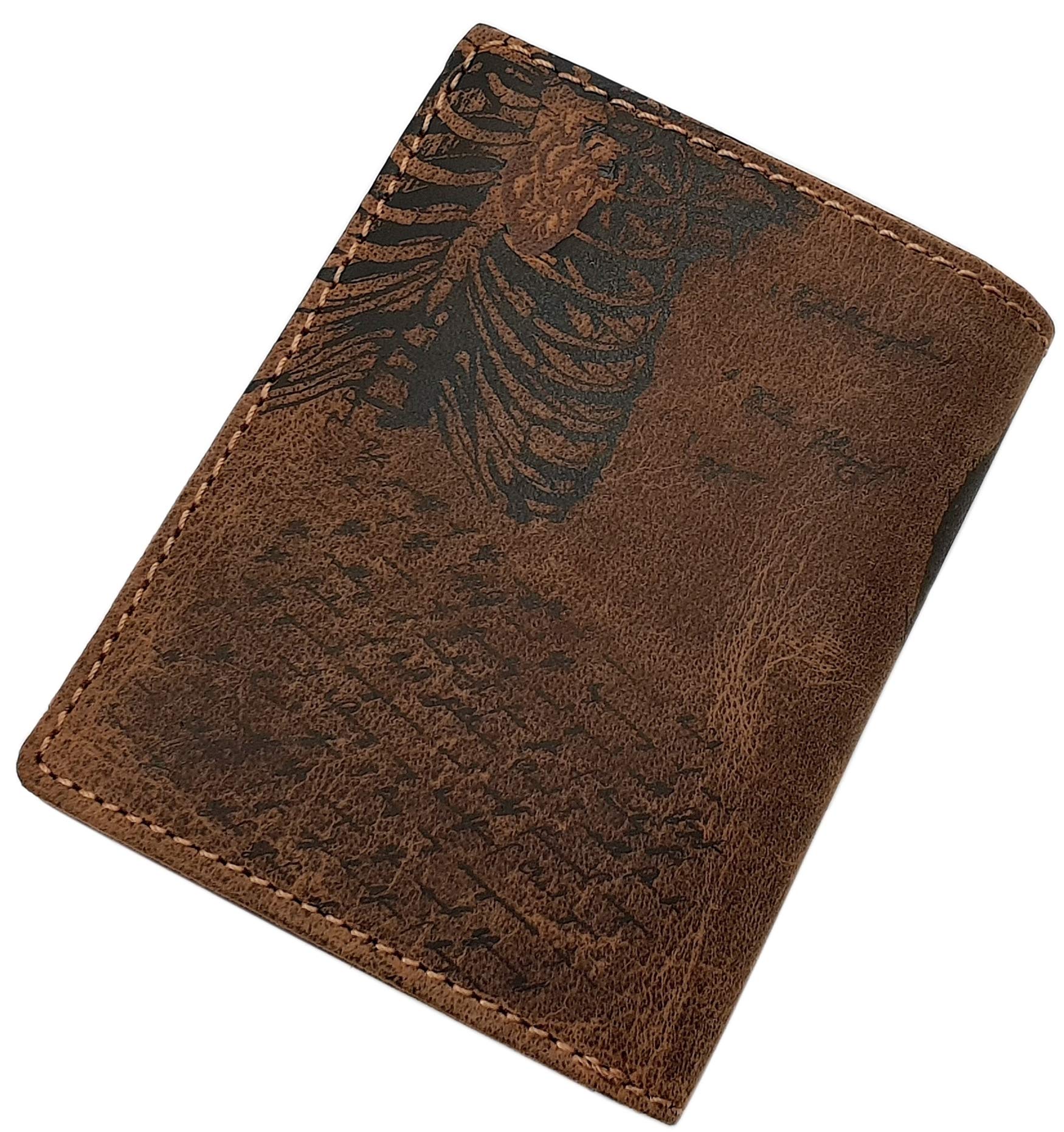 myledershop Herren Geldbörsen Modello 1 portafoglio verticale cognac RFID