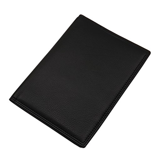 myledershop Impf- und Reisepass Mappen custodia passaporto nera RFID