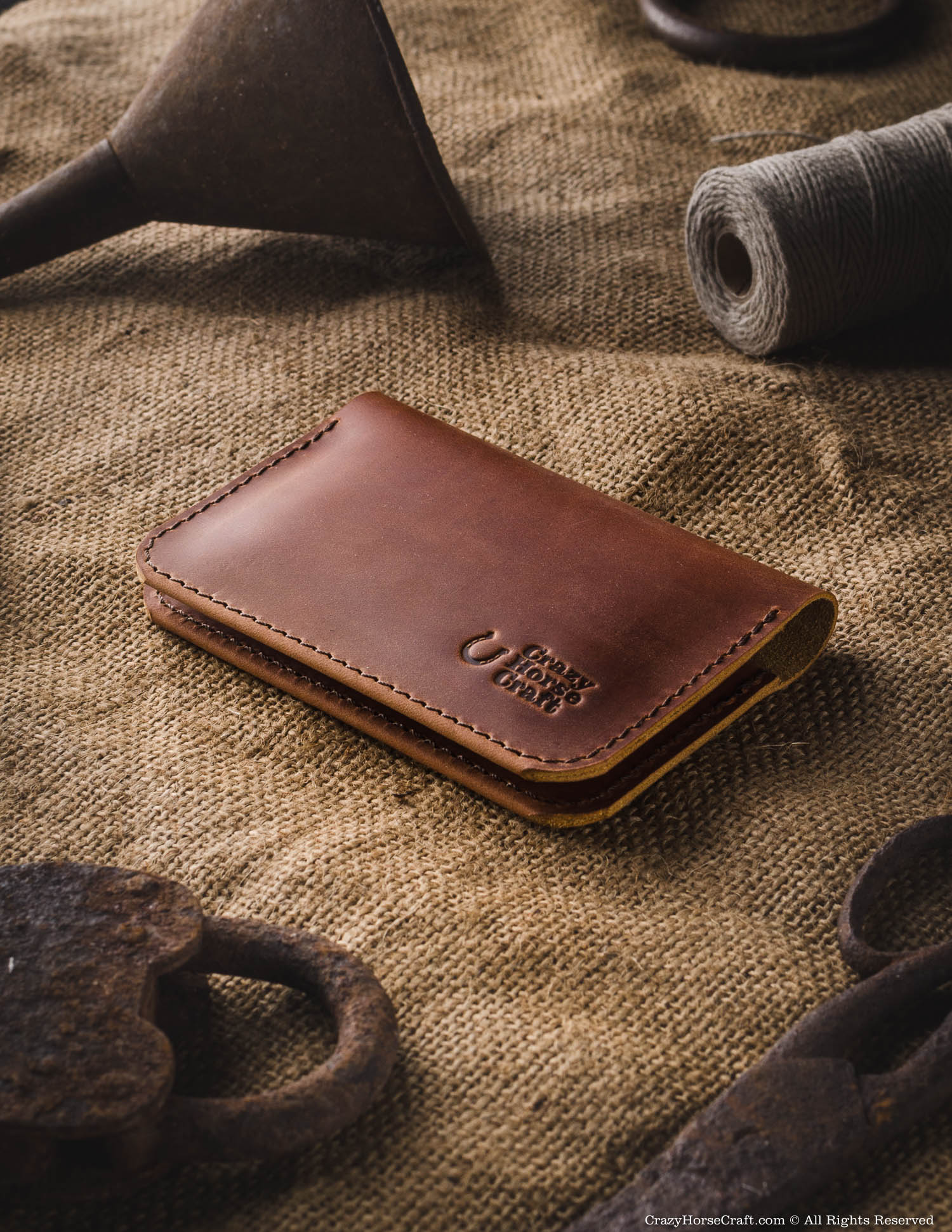 Crazy Horse Craft Wallets & Card Holders Portafoglio Classic Brown