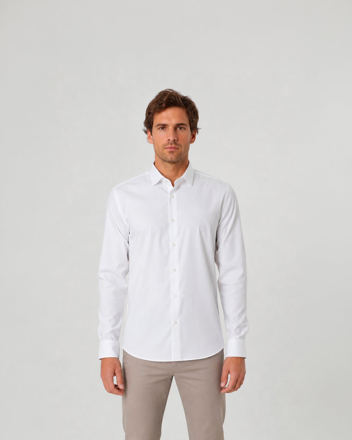 Miguel Bellido Camisas camicia da uomo polso misto cotone 38