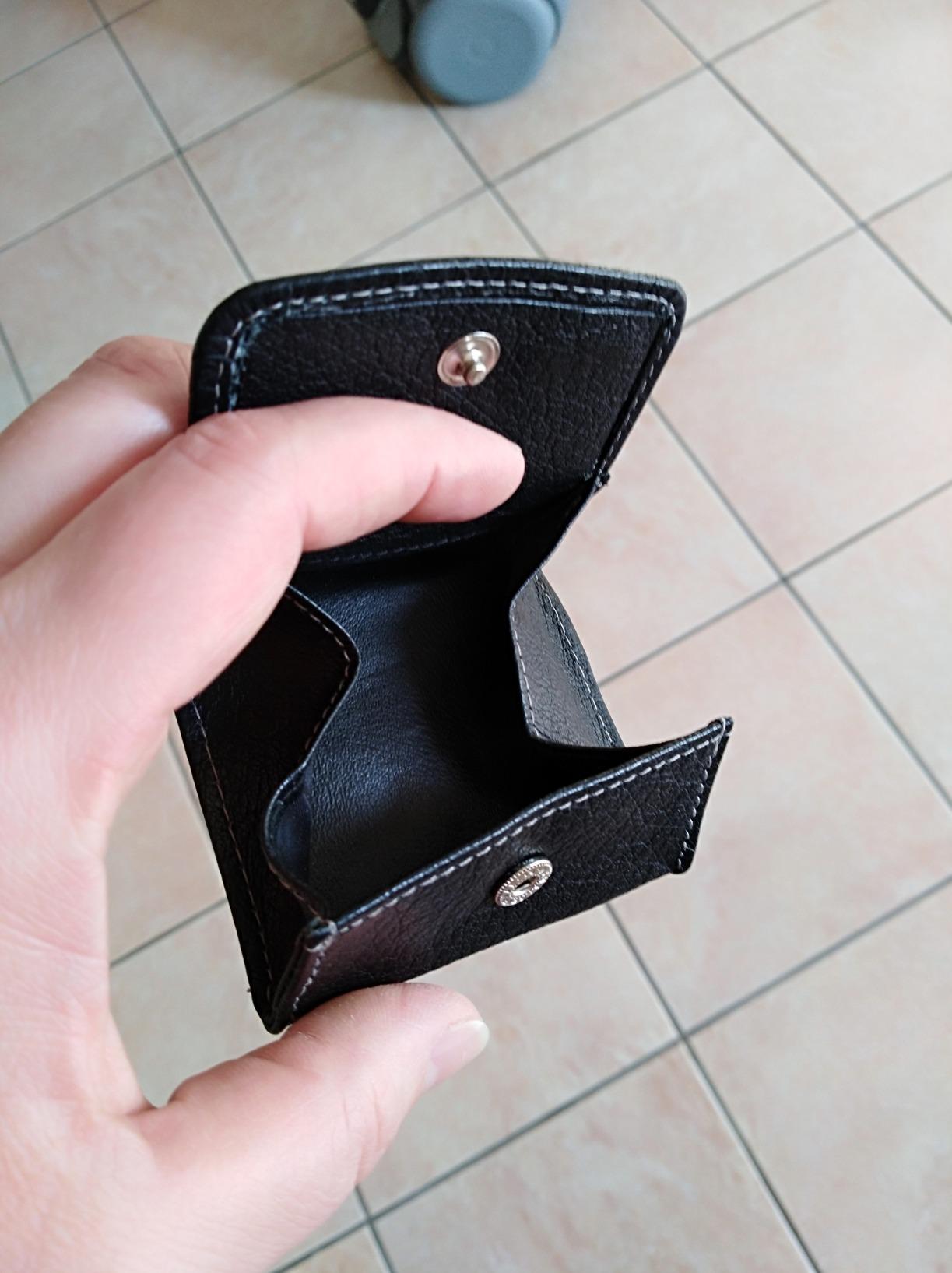 myledershop Münzbörsen Wiener Schachtel portamonete rosso in pelle di bufalo
