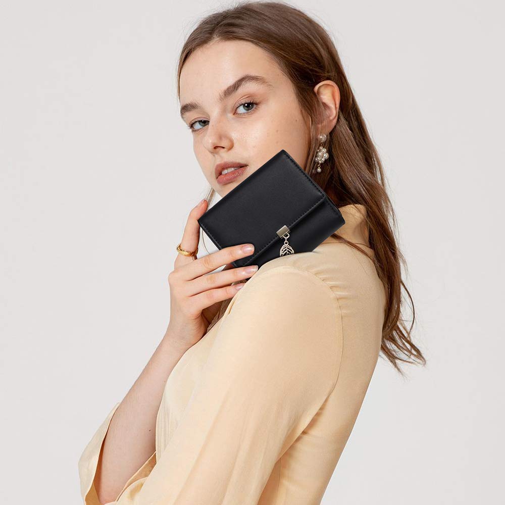 GOIACII SLIM WOMEN WALLET portafoglio donna nero RFID