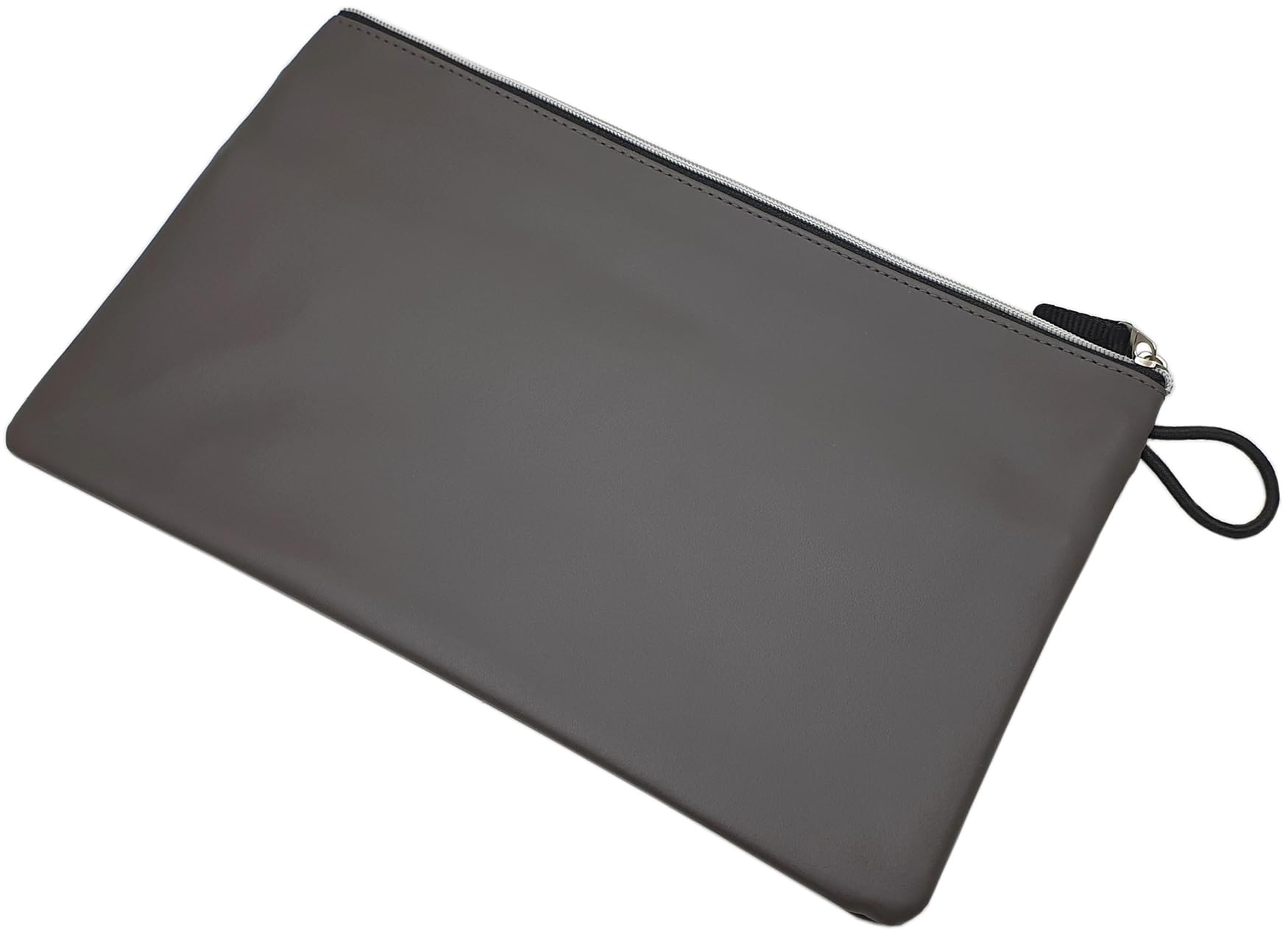 myledershop Banktaschen portafoglio grande grigio a 3 scomparti
