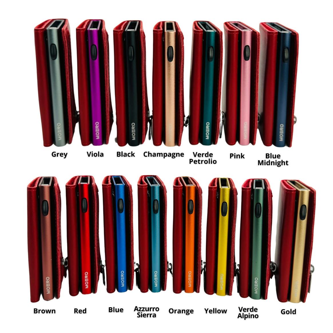 Moero Linea PRO PRO Zip portafoglio rosso con zip RFID