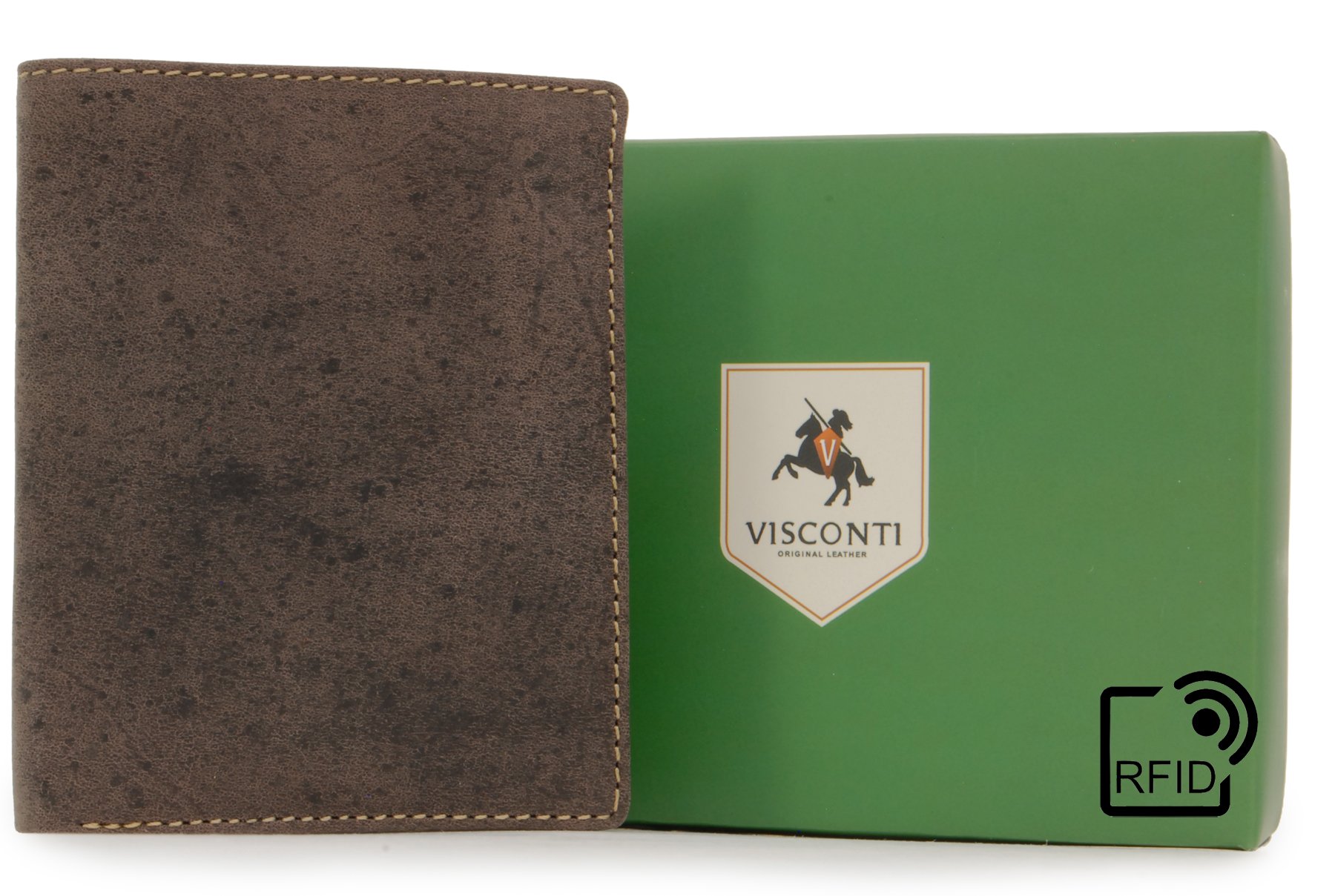 Visconti Hunters Wallets 705 Arrow portafoglio uomo pelle olio marrone RFID